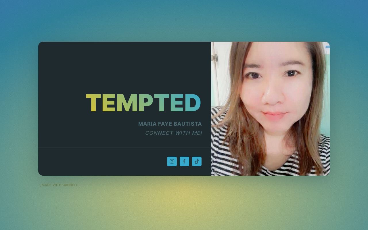 Carrd profile picture for @tempted